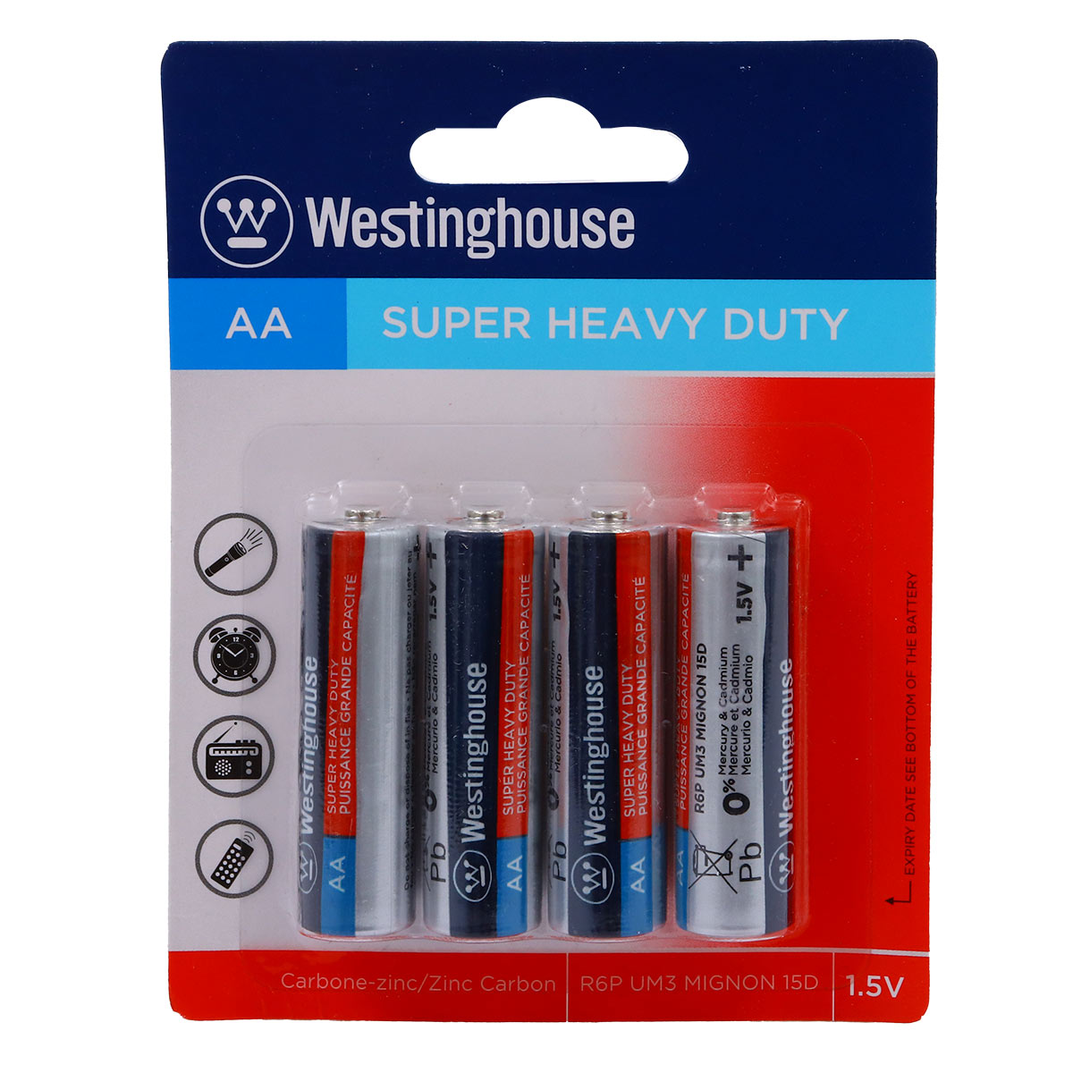 Zinc Super Heavy Duty AA Battery 1.5V