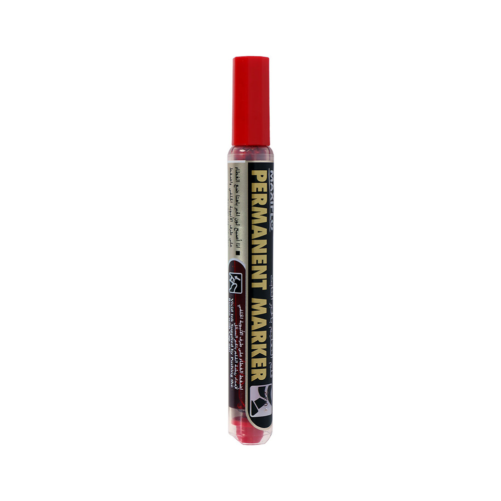 Pentel Maxiflo Chisel Tip Permanent Marker Red