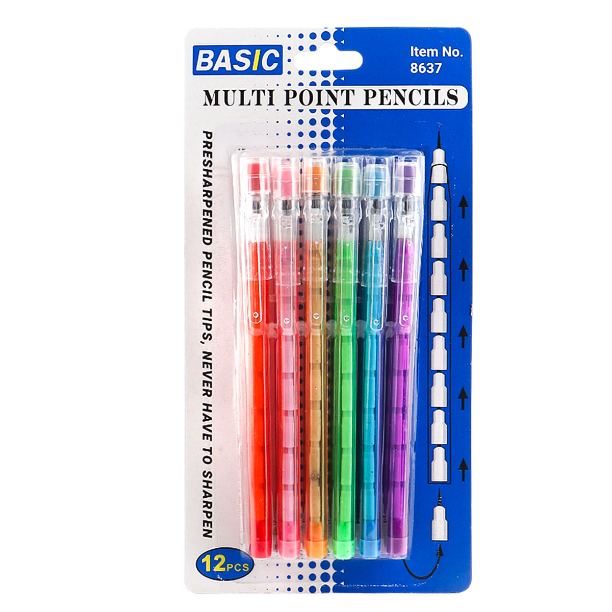Basic Multi-Point Pencil Set 6 Piece