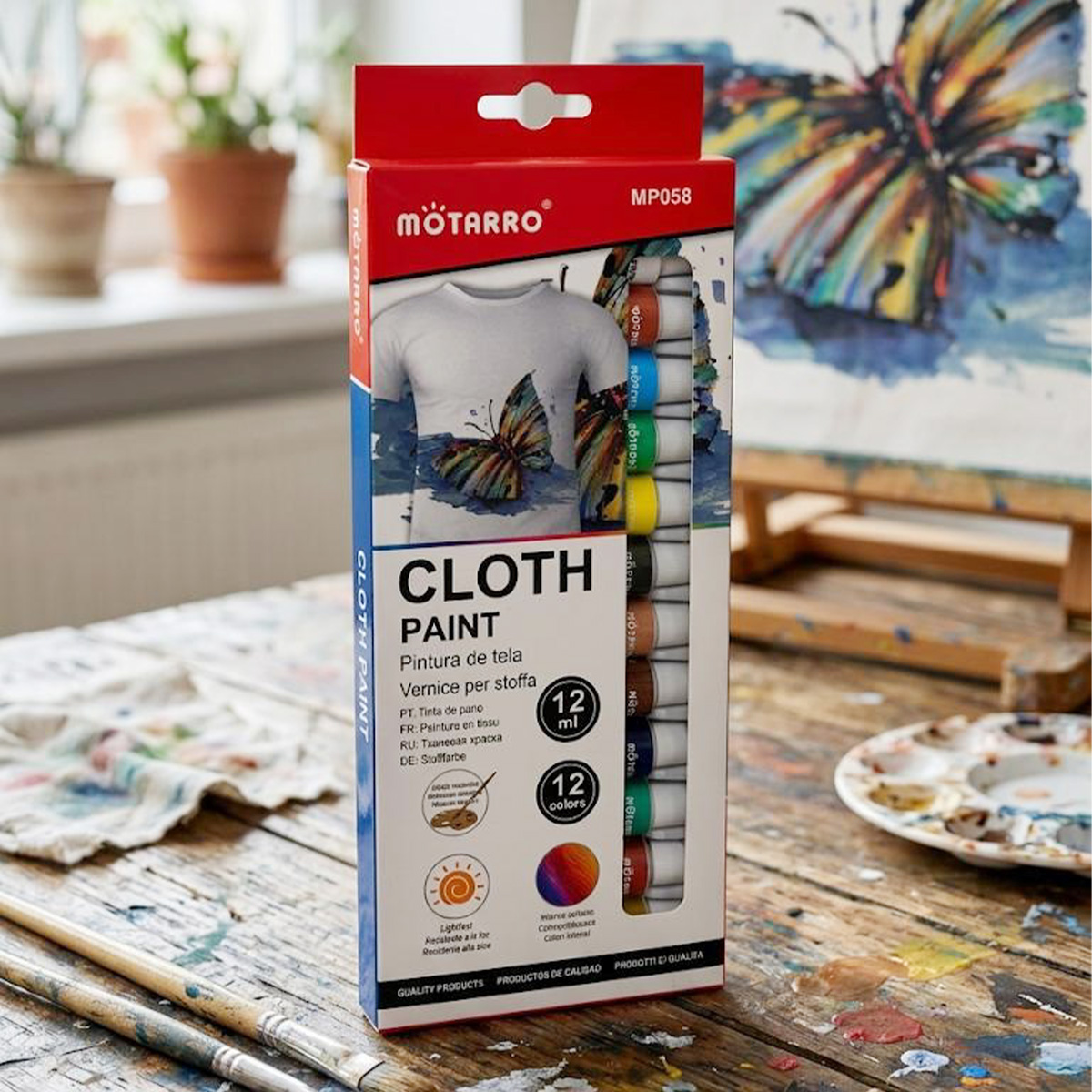 Motarro Cloth Paint Set 6 Piece