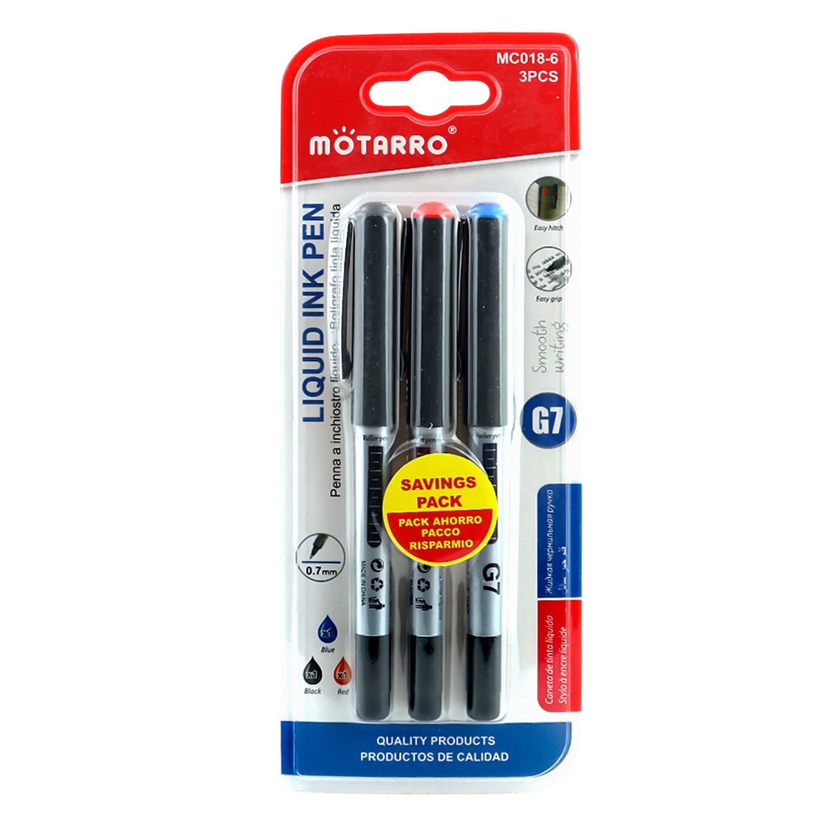 Motarro Liquid Ink Pen Set 3 Piece