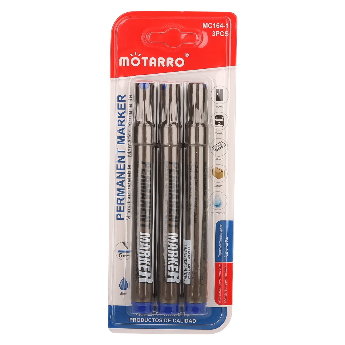 Motarro Permanent Markers 3 Piece