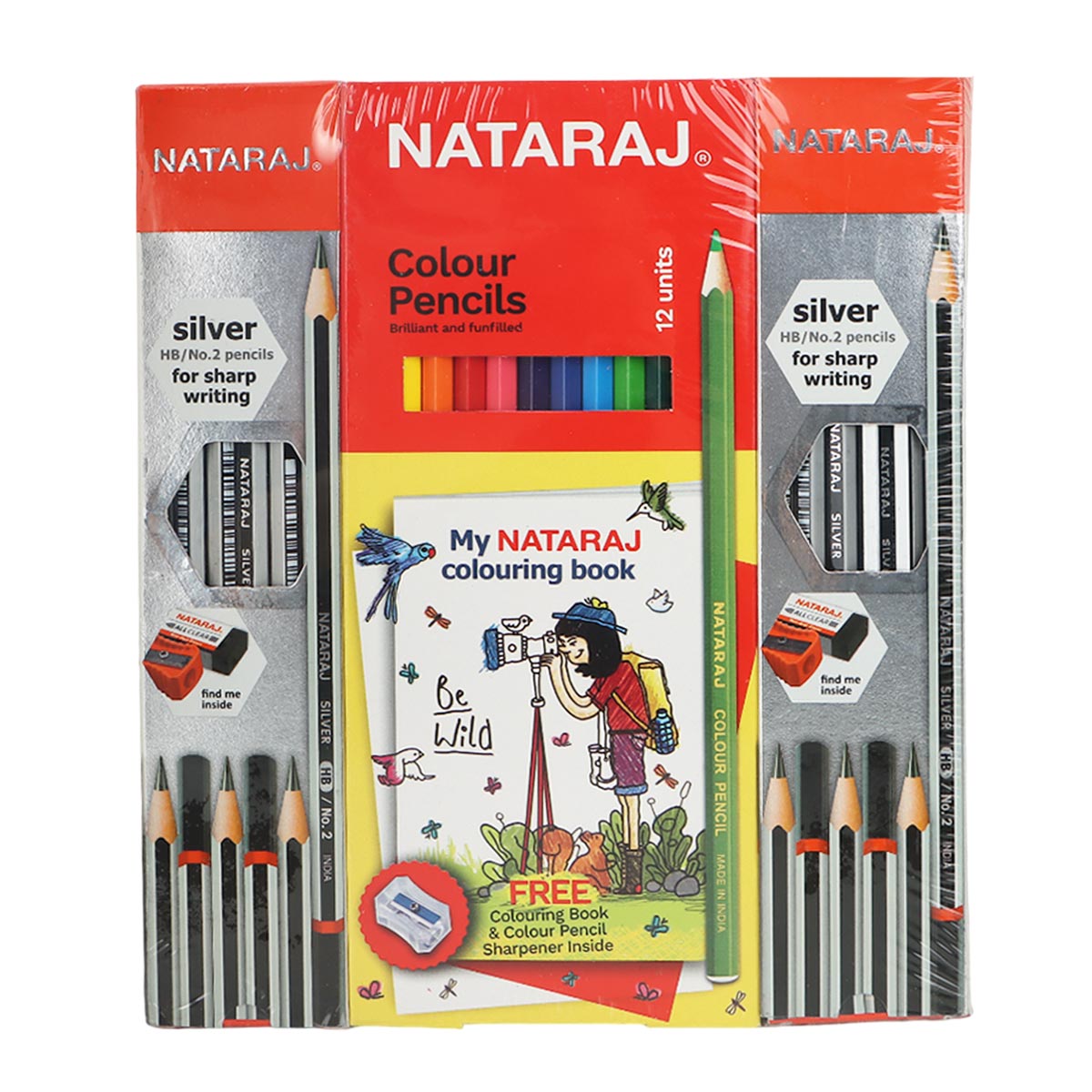 Silver Color Pencil Set