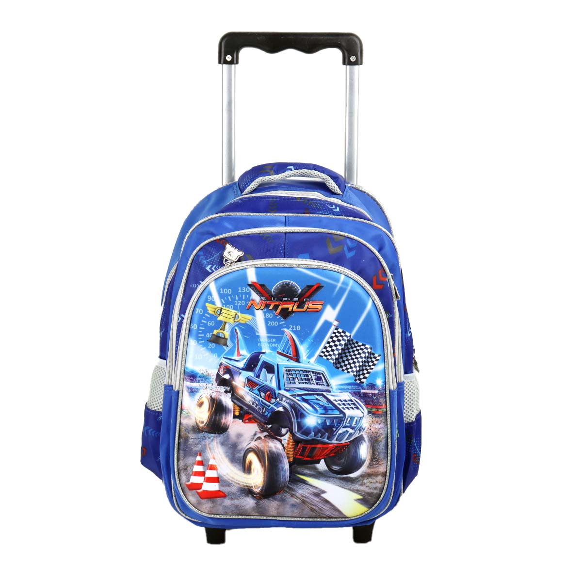 Boys Printed Trolley & Backpack Set