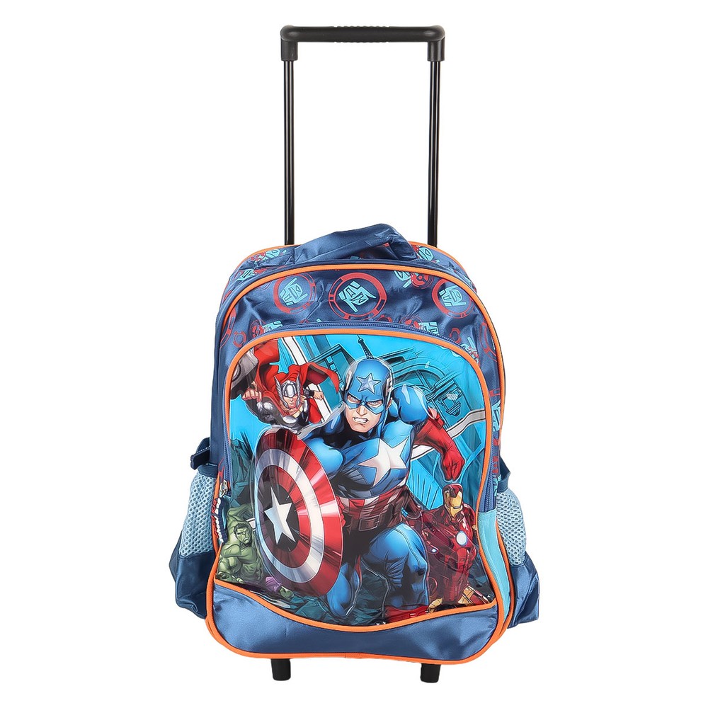 Boys Printed Trolley & Backpack Set