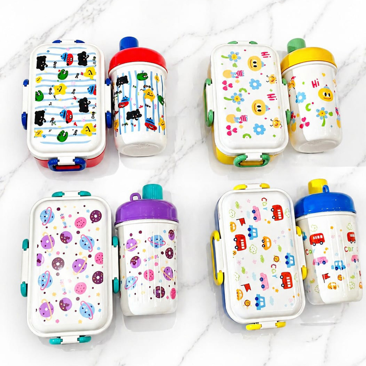 Lunch Box with Water Bottle Set