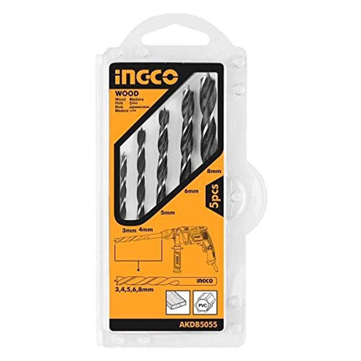 Wood Drill Bit Set 5 Piece