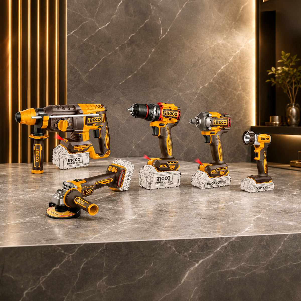 Cordless Industrial Combo Kit 5 Piece
