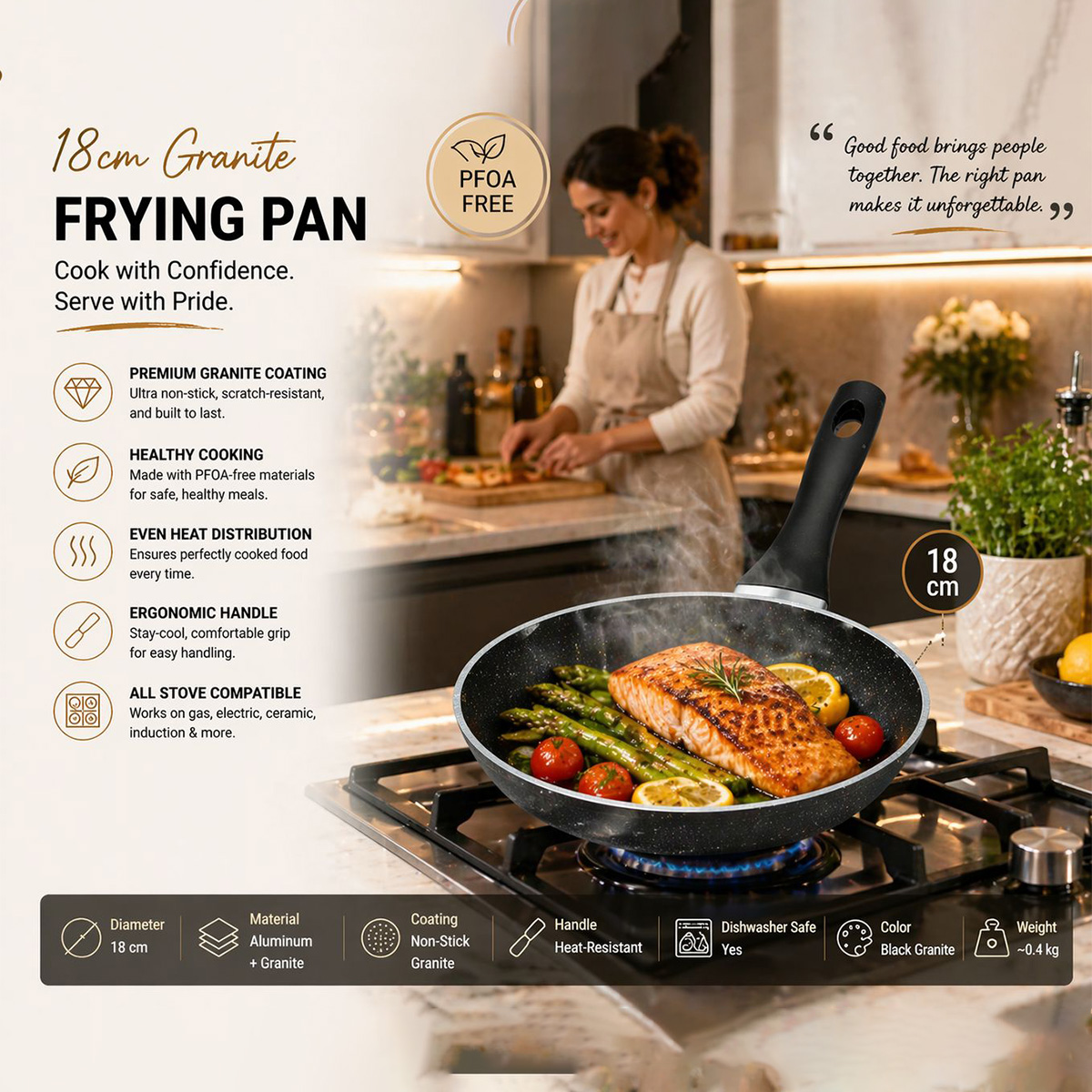 Granite Fry Pan 20cm