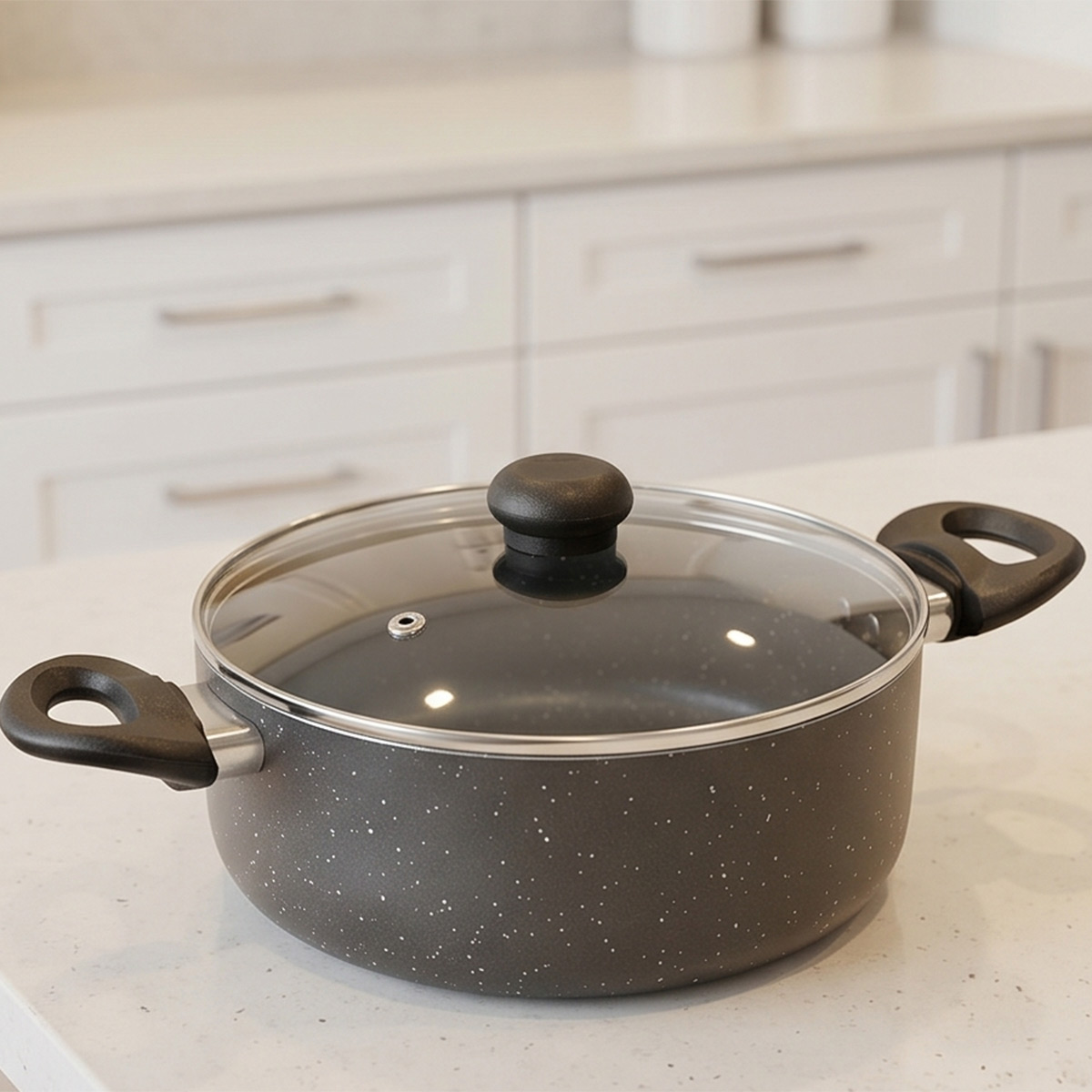 Casserole with Granite Lid 20cm
