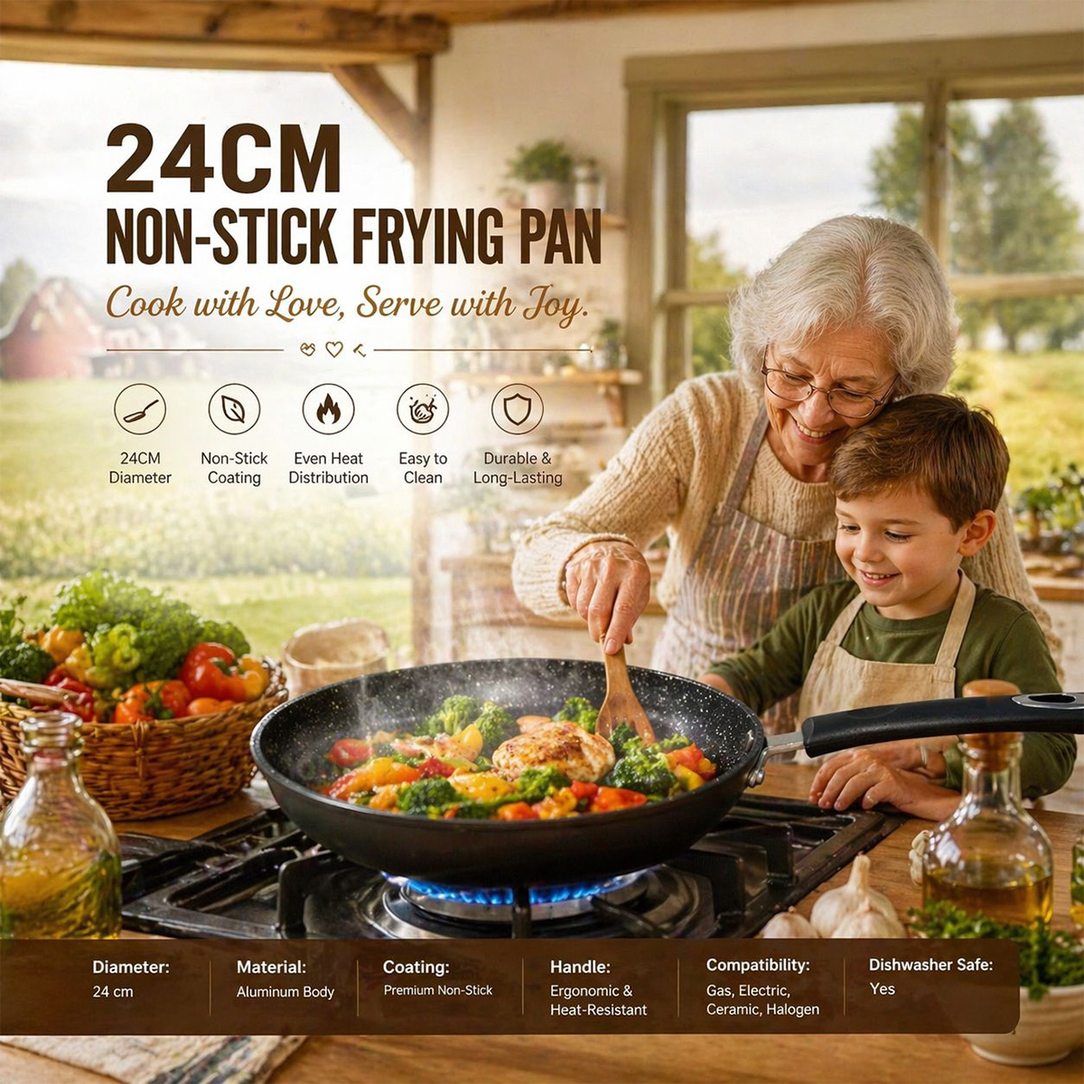 Non Stick Fry Pan 24cm
