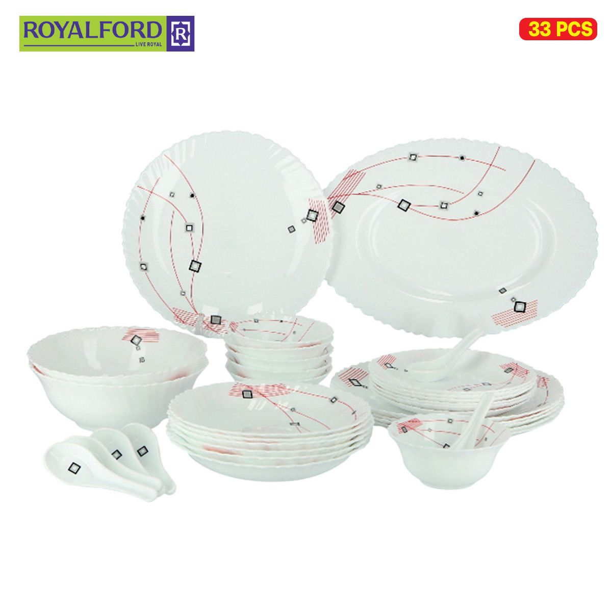 Opalware Dinner Set 33 Piece