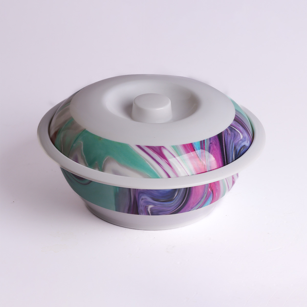 Melamine Bowl with Lid 8 Inch