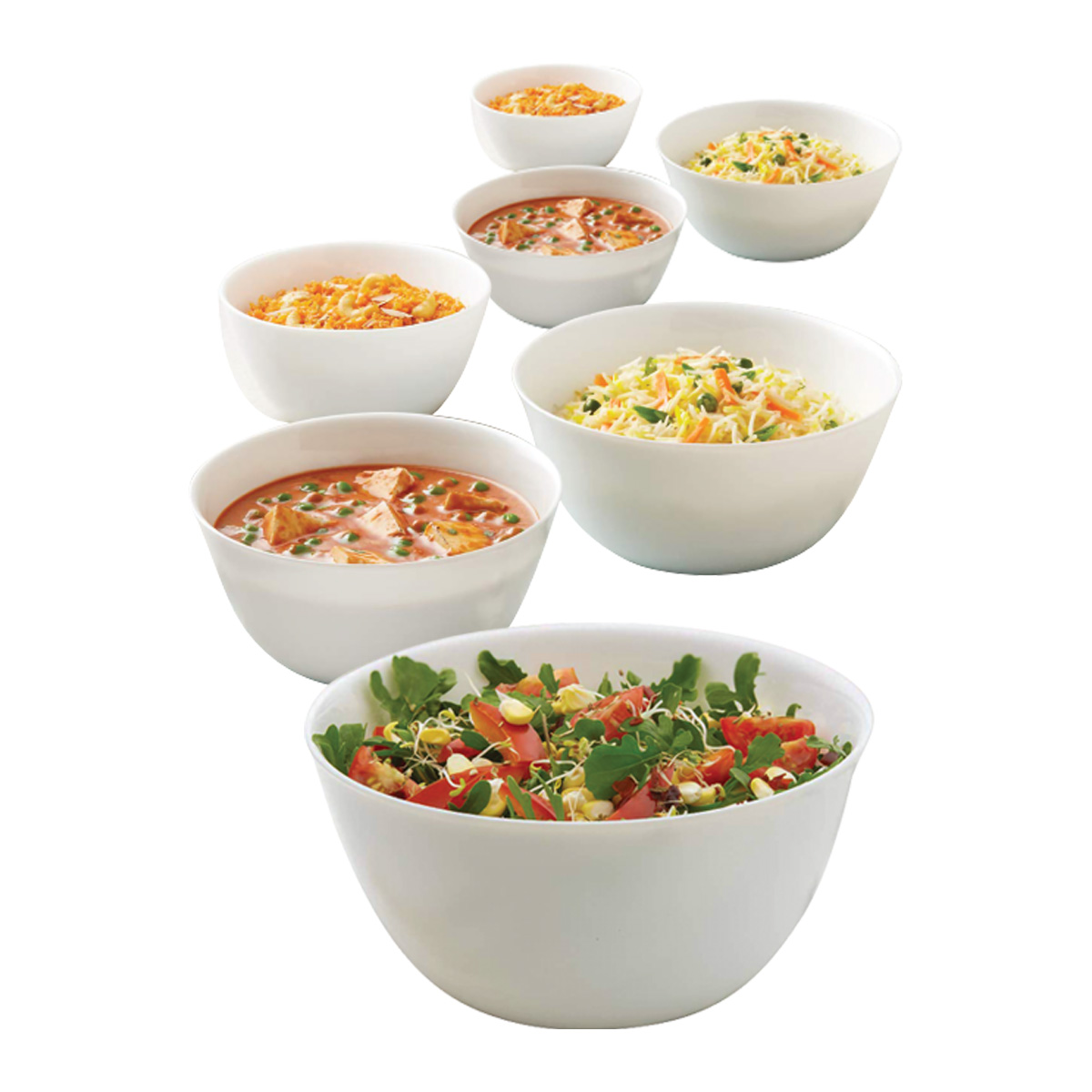 Opal Bowl Set 7 Piece