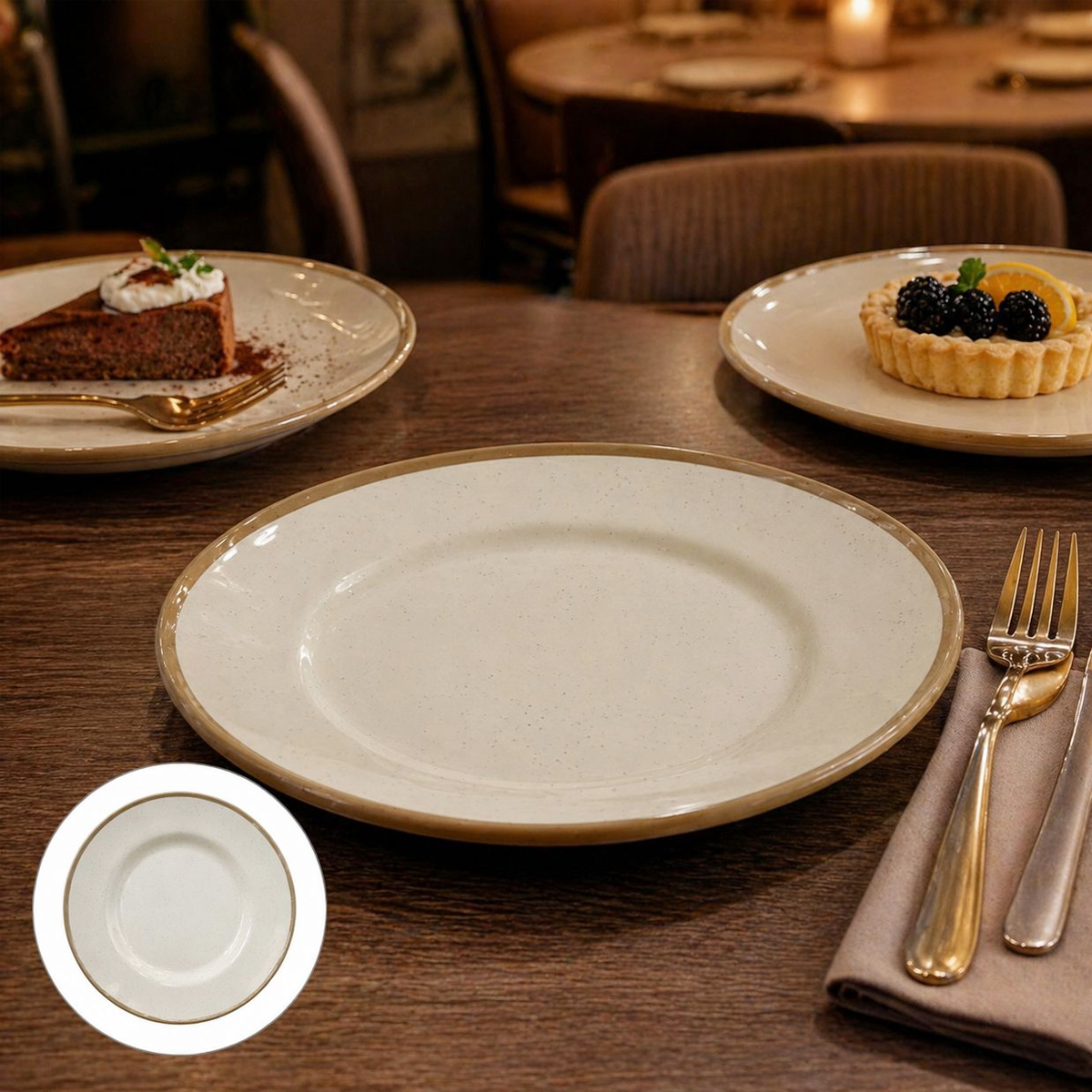 Melamine Dessert Plate 8 Inch