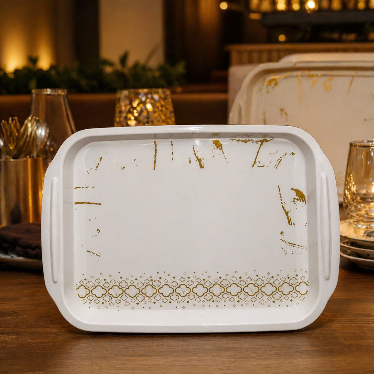 Melamine Rectangular Tray 18 Inch