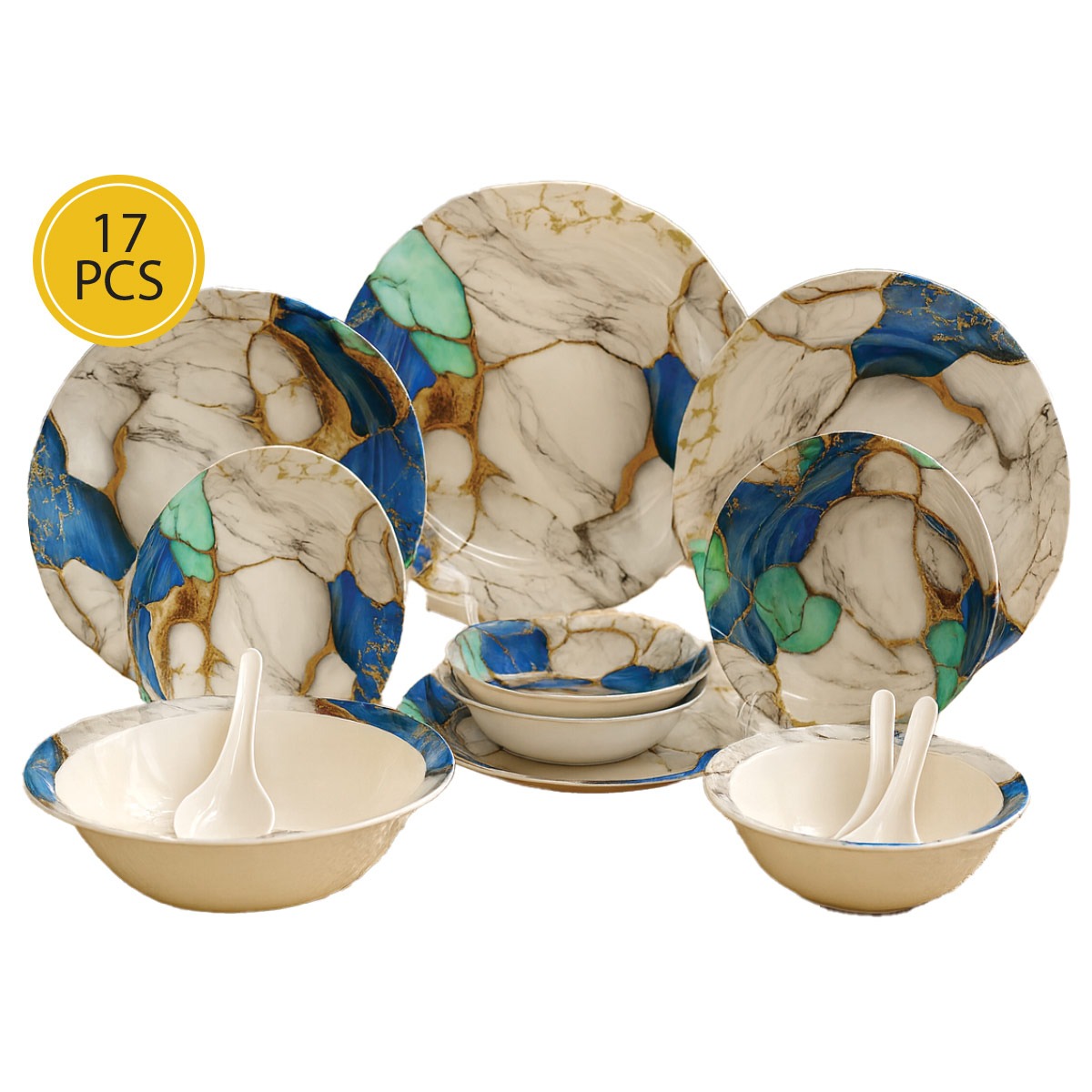 Melamine Dinner Set 17 Piece