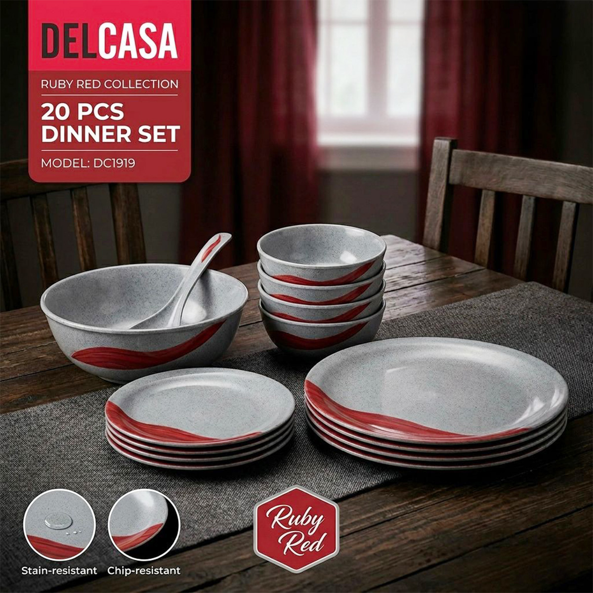 Melamine Dinner Set 20 Piece