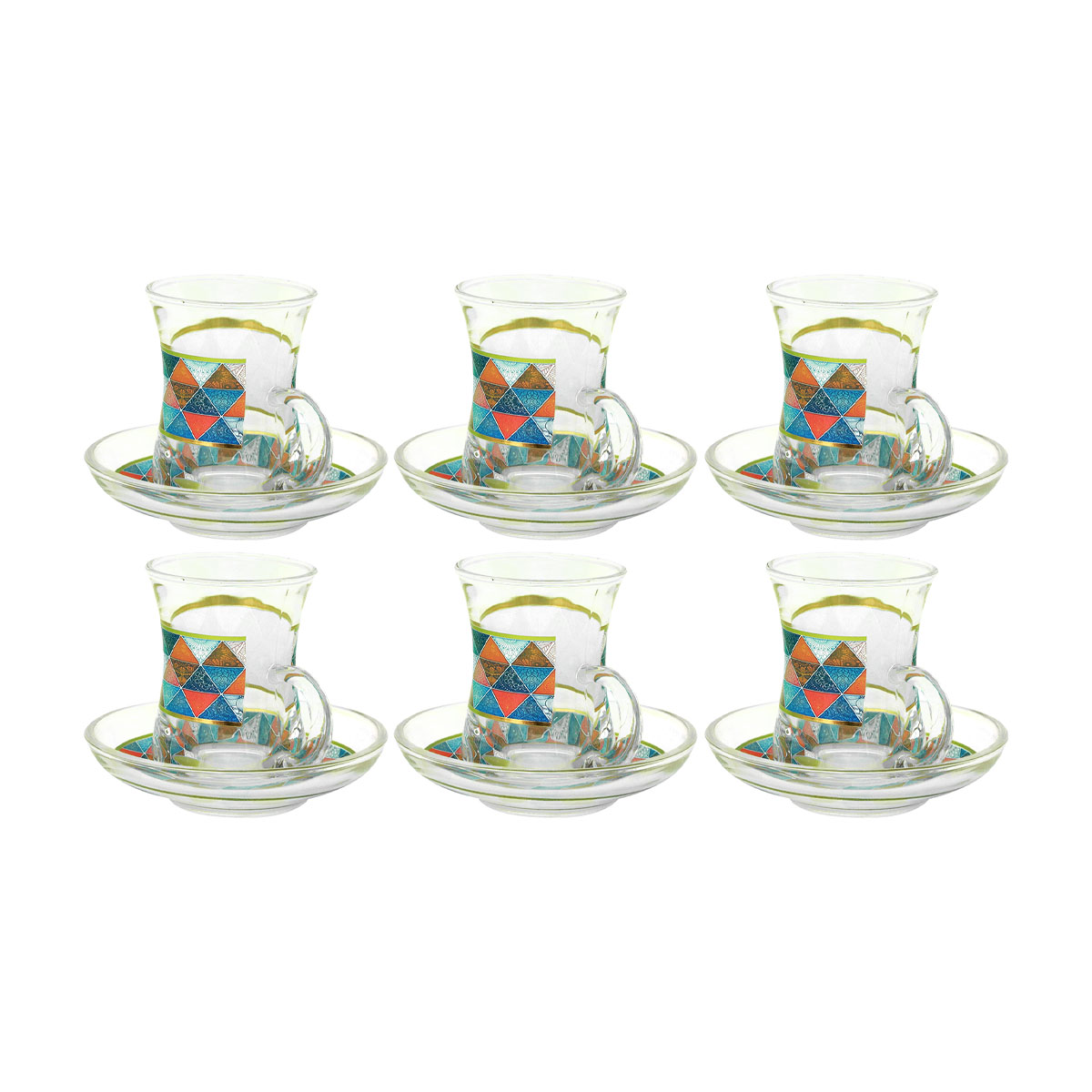 Glass Tea Set 12 Piece