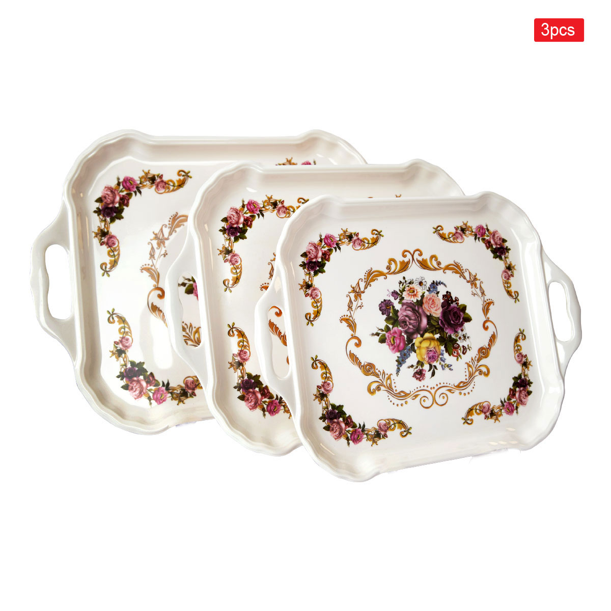 Melamine Tray Set 3 Piece