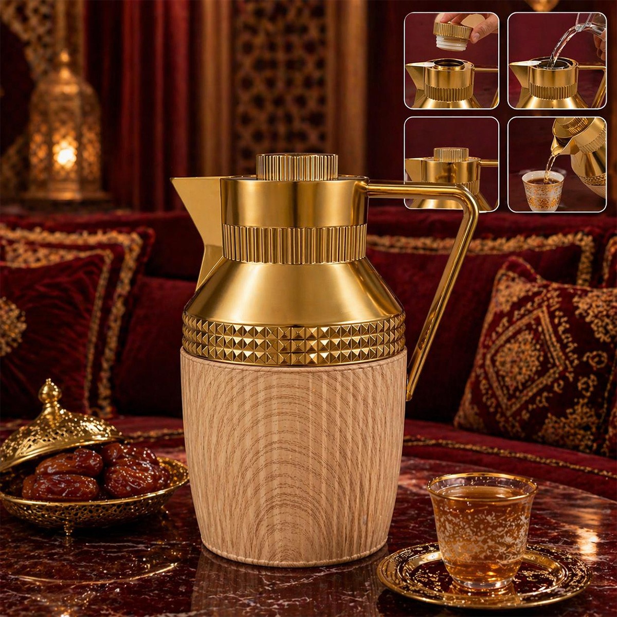 Plastic Body Flask 1L