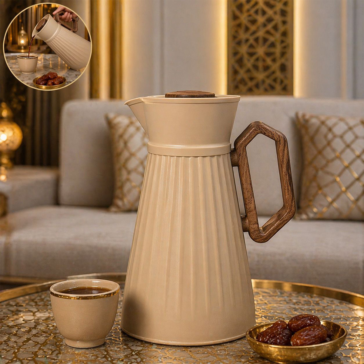 Plastic Body Flask 1L