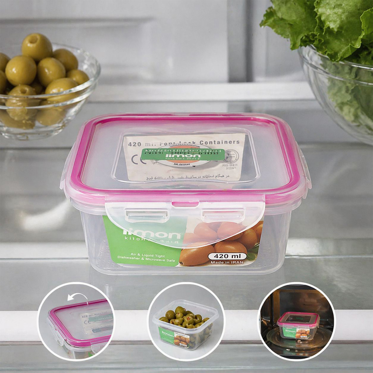Square Food Container 420ml