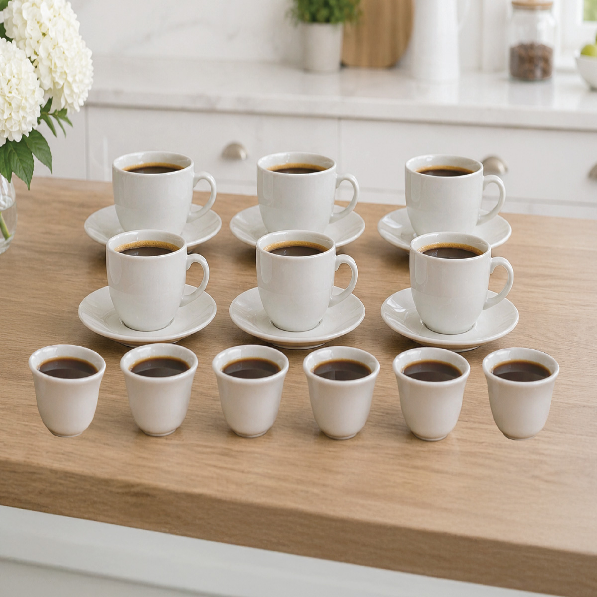 Ceramic Cawa Cup Set 18 Piece