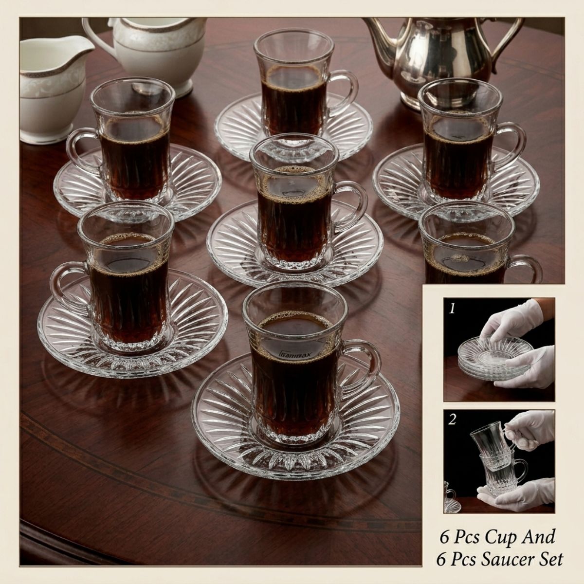 Glass Istikan Set 6 Piece