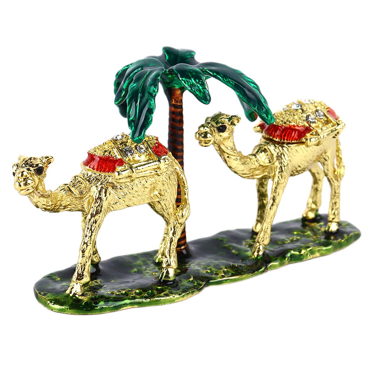 Double Camel Metal Stand with Plate