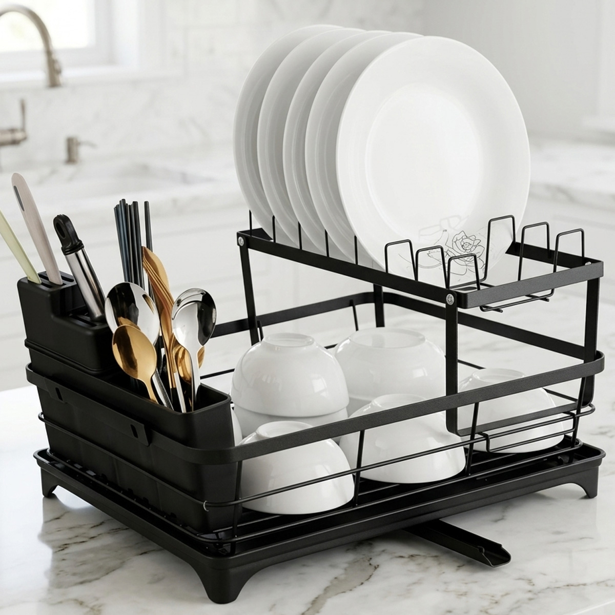 Stainless Steel Dish Rack 2 Layer