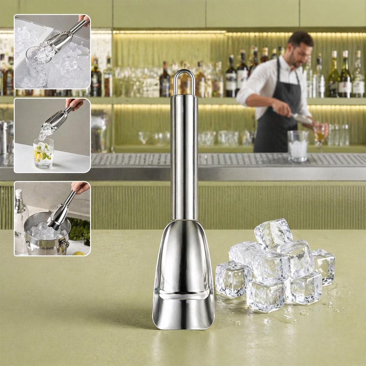 Metal Ice Scoop