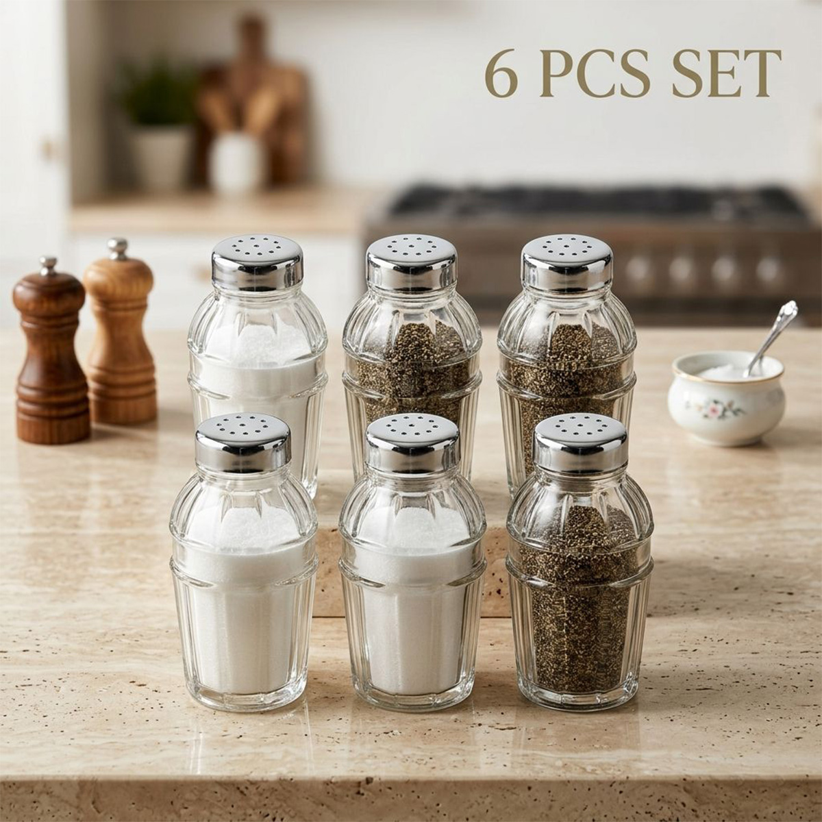 Salt Shaker Set 6 Piece