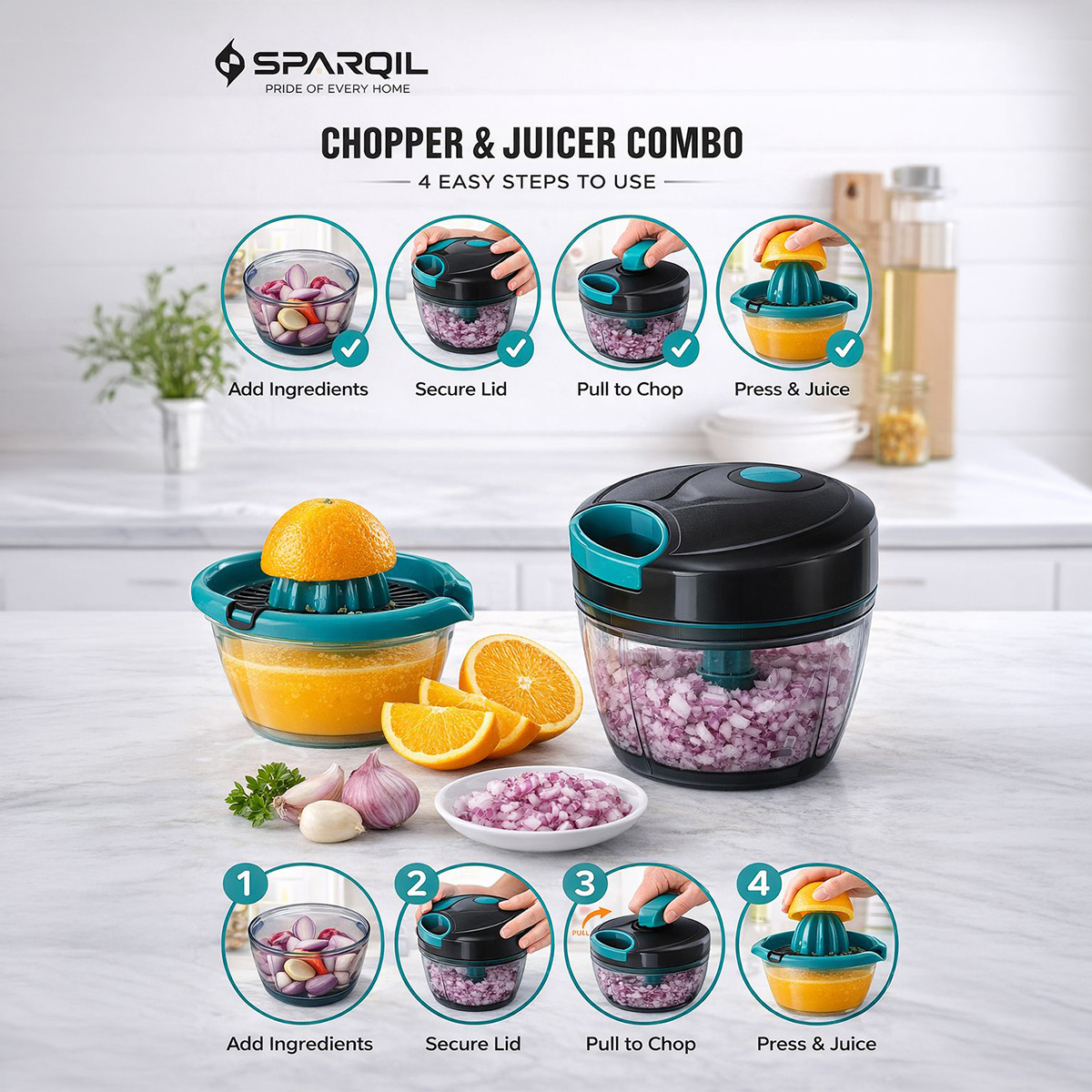 Chopper & Juicer Combo