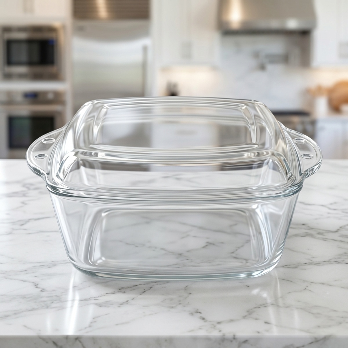 Small Glass Casserole with Lid