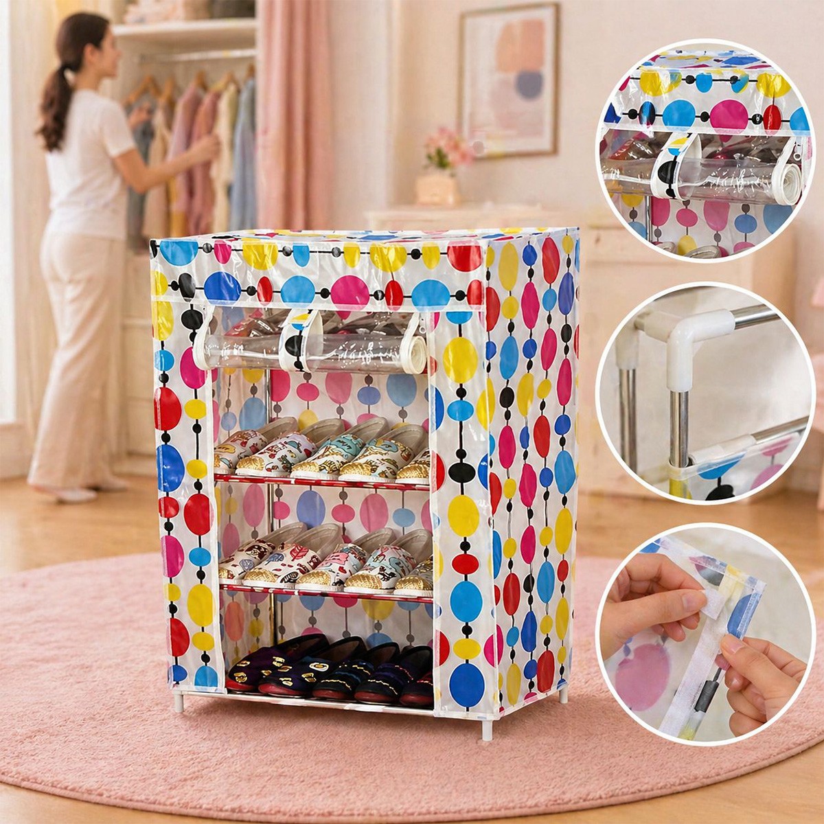 Shoe Rack with Cover 45 Layer