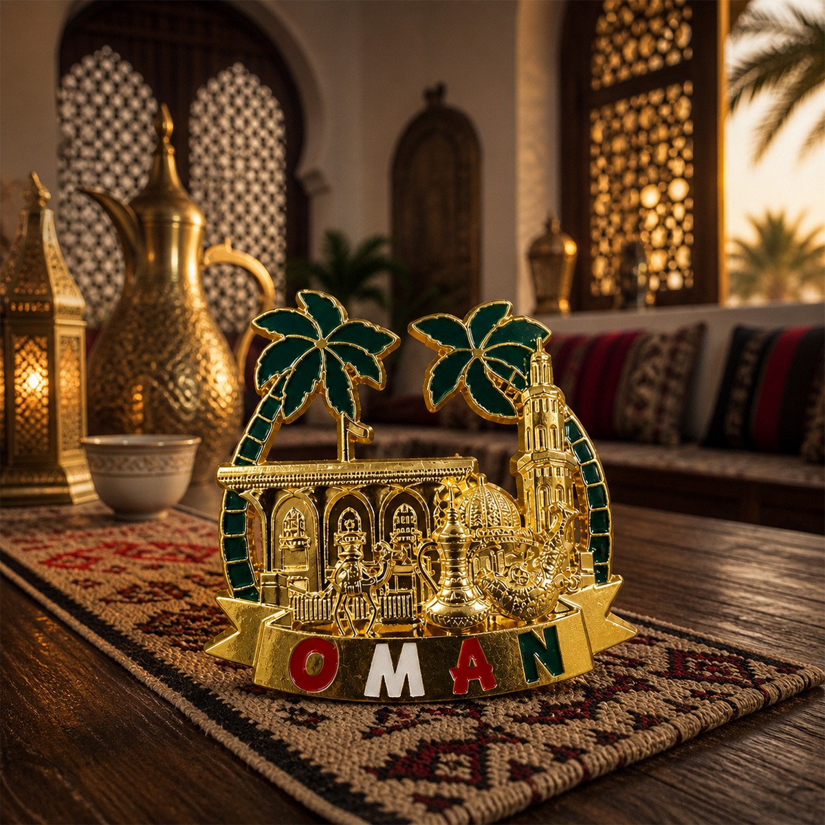 Oman Scenery Metal Magnet 4 Color