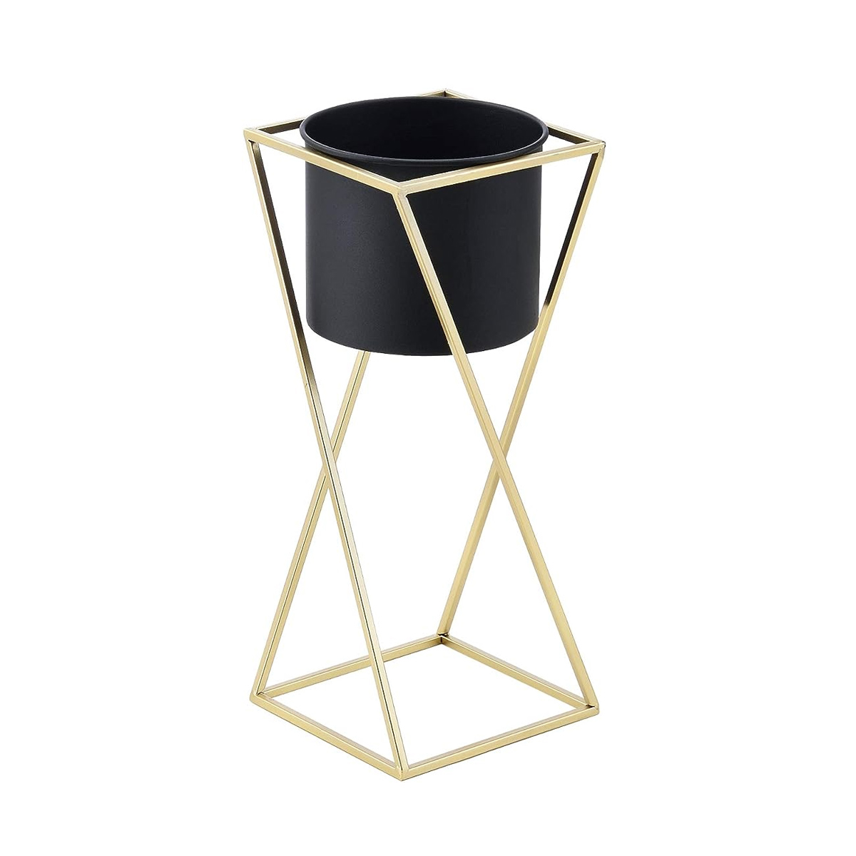 Medium Metal Pot with Stand