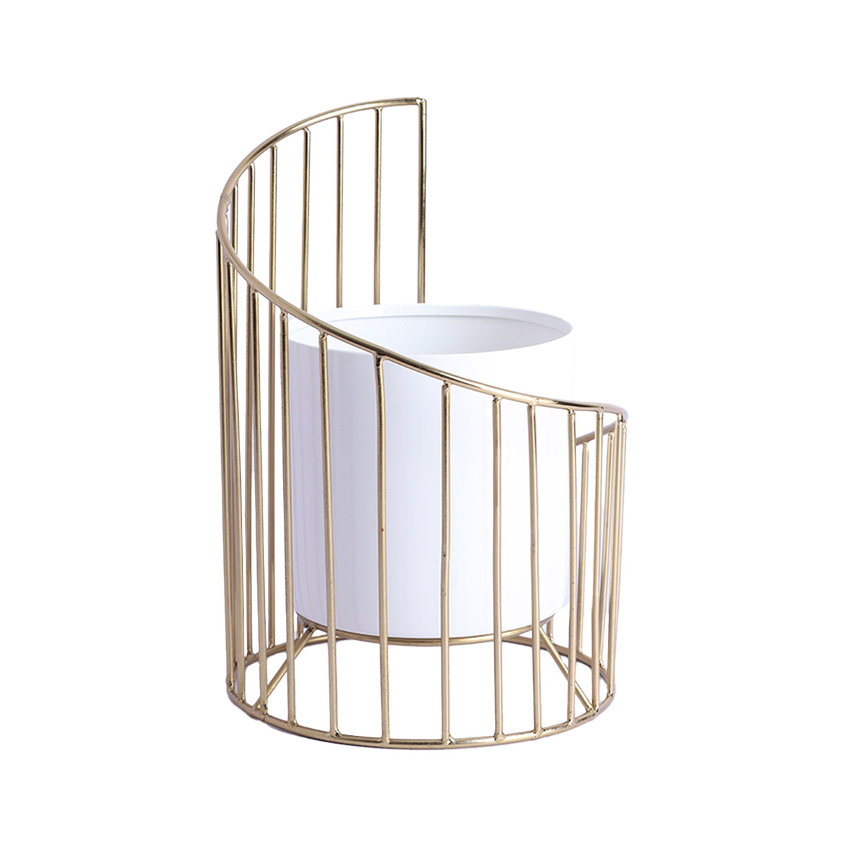 Small Metal Pot with Stand