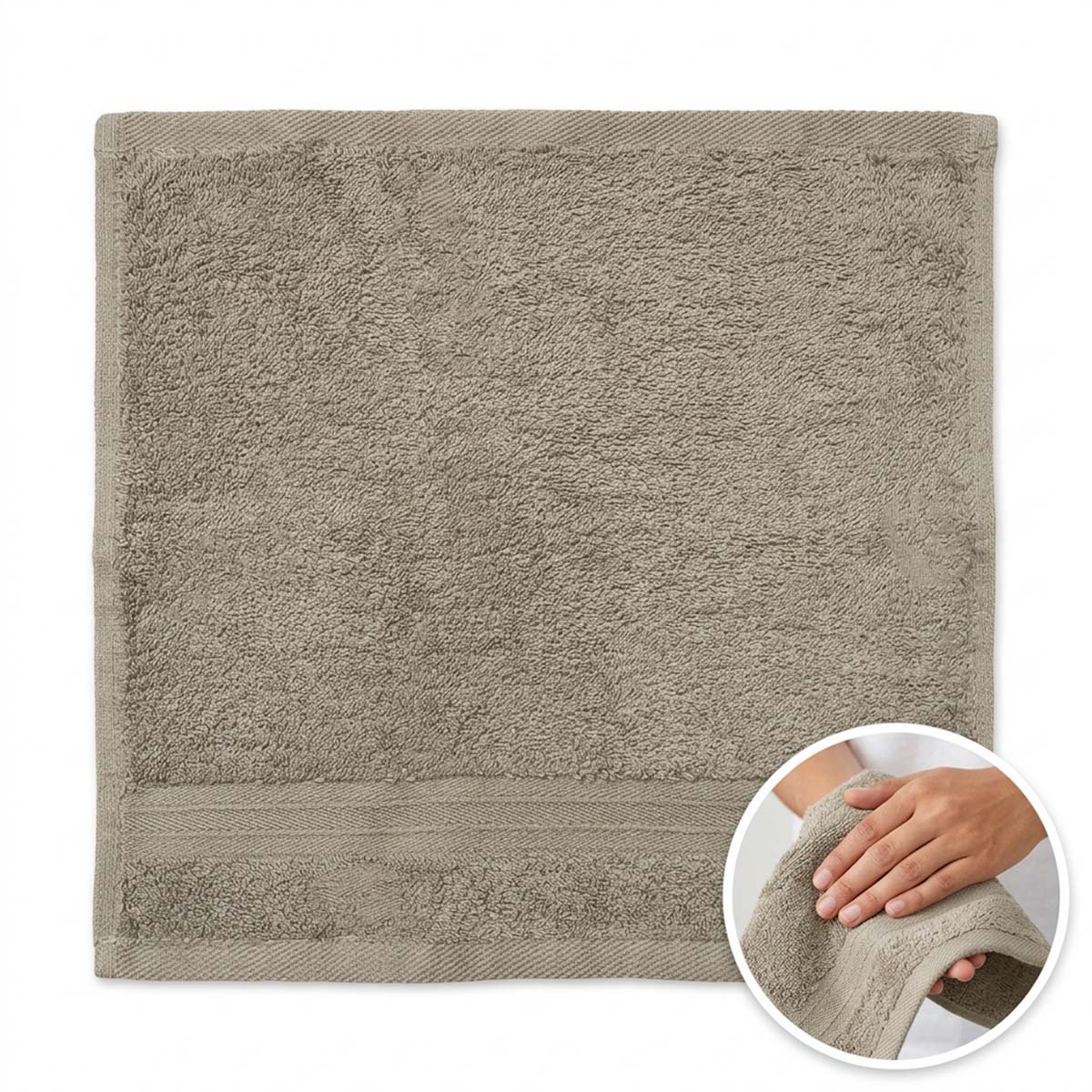 Home Essence Towel 30x30 Light Grey