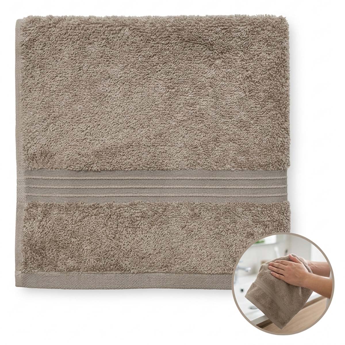 Home Essence Towel 50x100 Light Grey