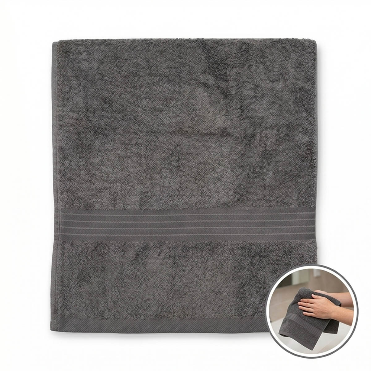 Home Essence Towel 70x140 Charcoal