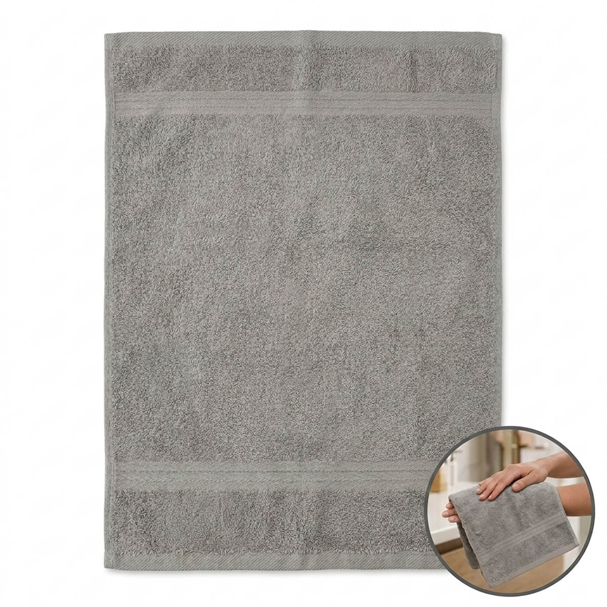 Home Essence Towel 40x70 Light Grey