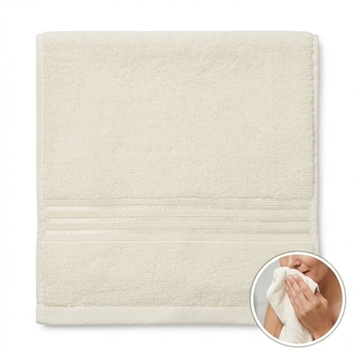 Plain Light Towel 50x100