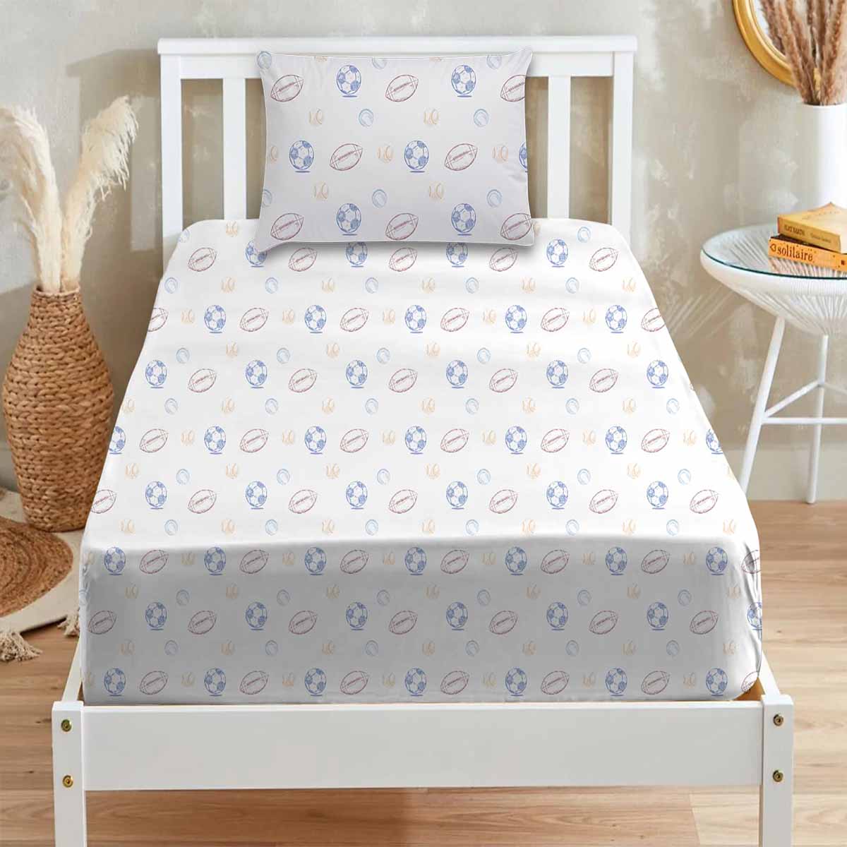Fitted Sheet with Pillow Case
