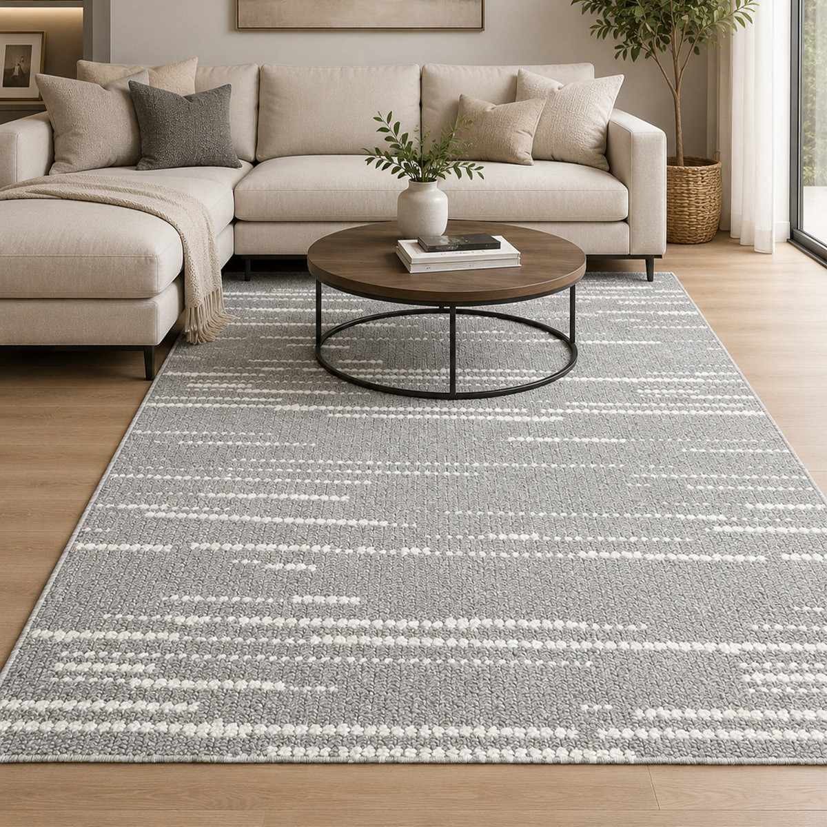Parma Rug Grey Sugar 100x100