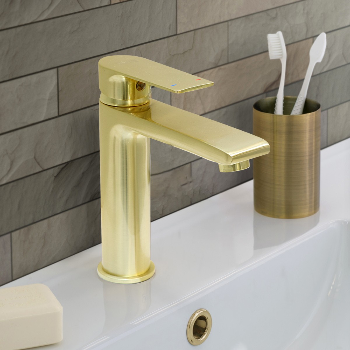 Brass Modern Basin Mixer