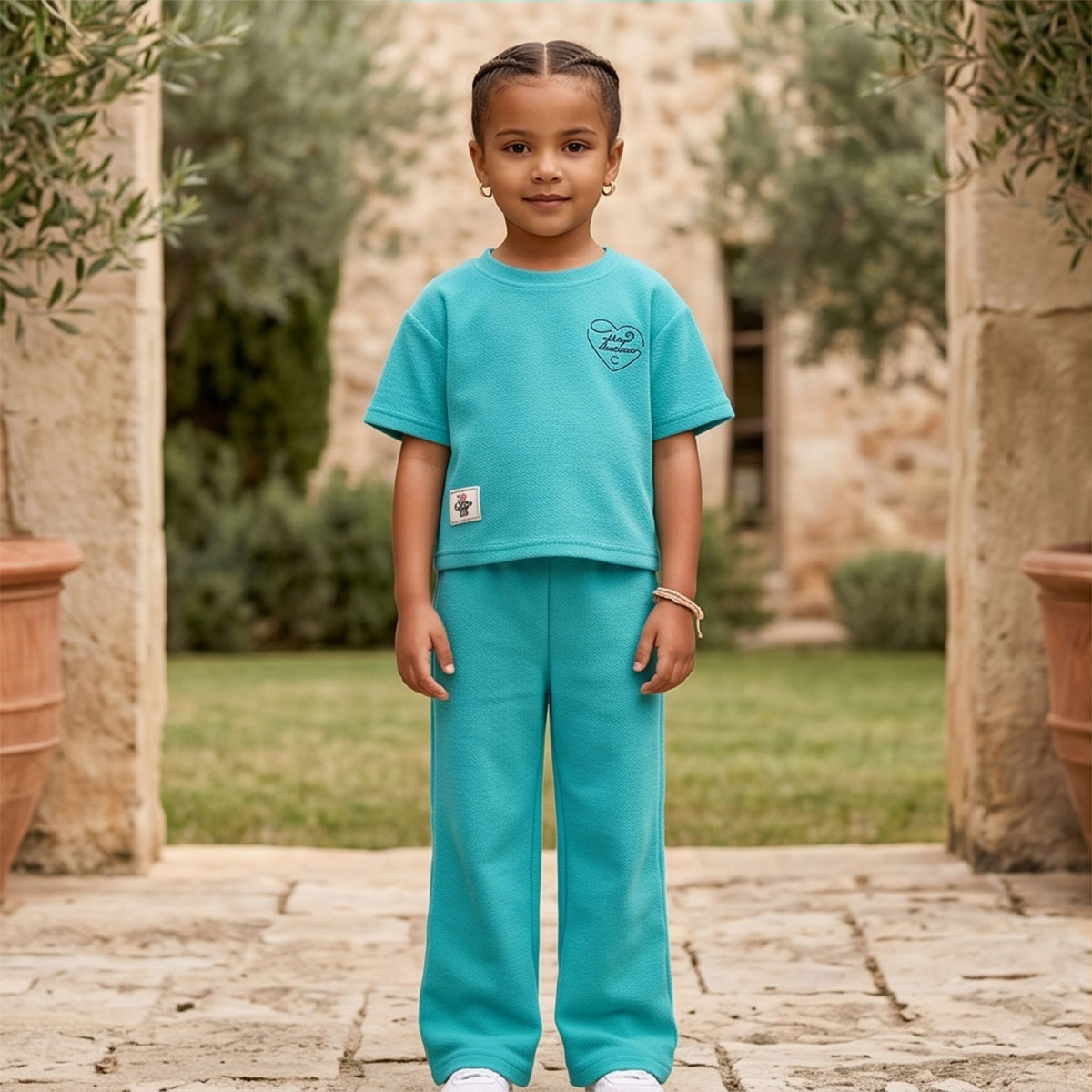 Girls Set 2 Piece Short Sleeve