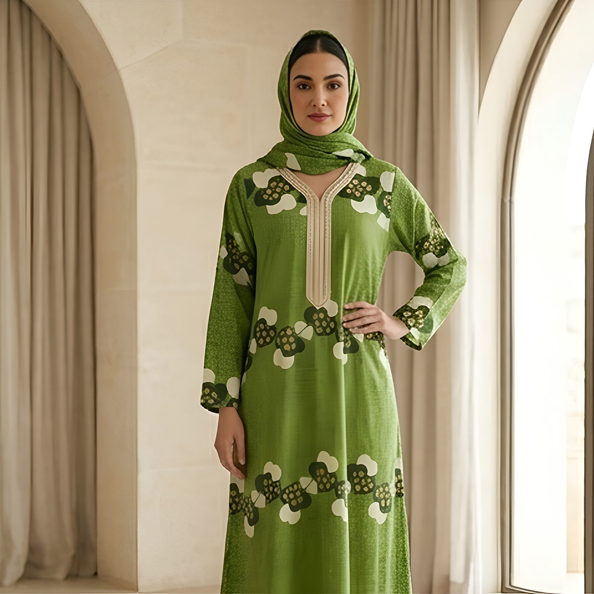 Ladies Jalabiya with Shell