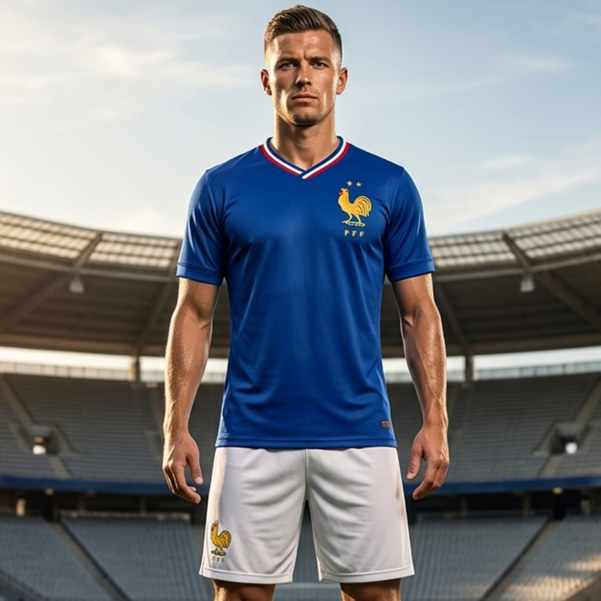 Men Football Set France Blue